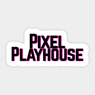 Pixel Playhouse Black Logo Sticker